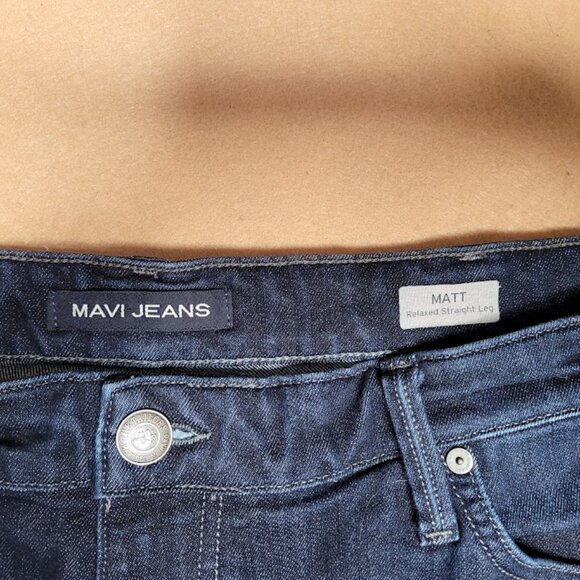Men's MAVI "Matt" Relaxed Straight Leg Jeans SZ 40x30 - Picture 4 of 13
